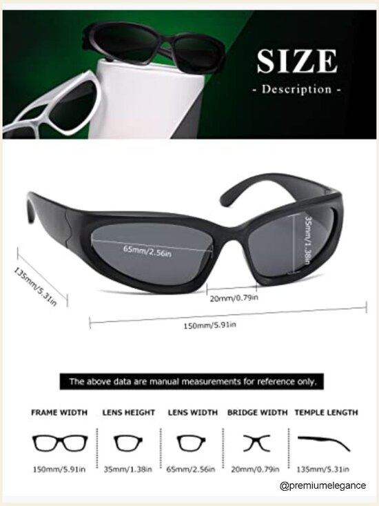 Unisex Wrap Around Polarized Sport Sunglasses Oval Fashion Shades